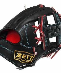 ZETT Pro Model Elite 11.75 Inch Black Infielder Glove