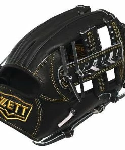 ZETT Pro Japan Steerhide 11.75 Inch Black Infielder Glove