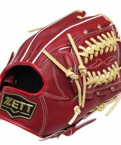 ZETT Pro Model NEO 11.75 Inch Burgundy Infielder Glove