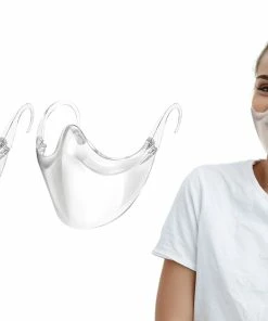 TagCo USA Inc Transparent And Breathable Clear Face Shield Mask 2-Pack