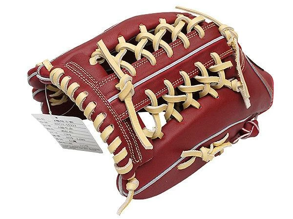 ZETT Pro Model NEO 12.75 Inch LHT Burgundy Outfielder Glove 4 ZETT Pro Model NEO 12.75 Inch LHT Burgundy Outfielder Glove - Image 4
