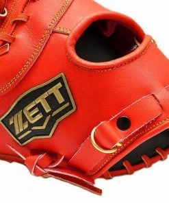 ZETT Innovation 12.5 Inch LHT Red First Base Mitt + BONUS -Deals Slowpitch Softball Bats Store 16 63a98254d4413c2b w600h600