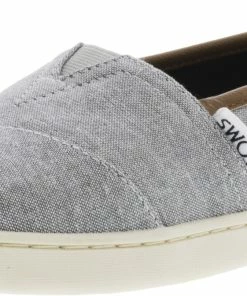 Tradefull Toms Classic Chambray Ankle-High Canvas Slip-On Shoes