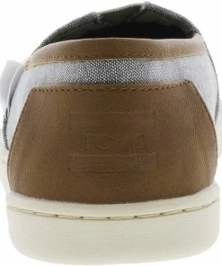 Tradefull Toms Classic Chambray Ankle-High Canvas Slip-On Shoes -Deals Slowpitch Softball Bats Store 16821021463
