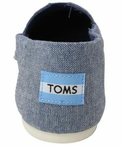 Tradefull Toms Classic Chambray Ankle-High Canvas Slip-On Shoes -Deals Slowpitch Softball Bats Store 16821021469