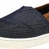 Tradefull Toms Classic Denim Ankle-High Fabric Slip-On Shoes