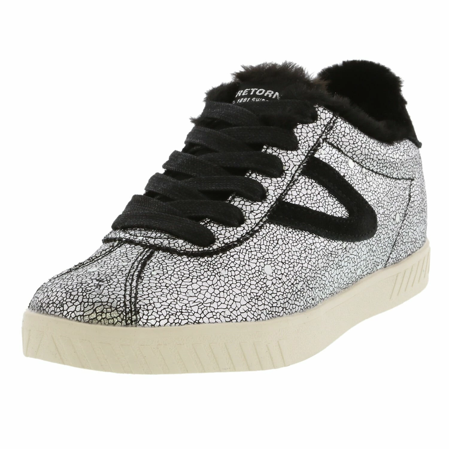 Tradefull Tretorn Women's Callie 4 Metallic Velvet Ankle-High Leather Sneaker 1 Tradefull Tretorn Women's Callie 4 Metallic Velvet Ankle-High Leather Sneaker