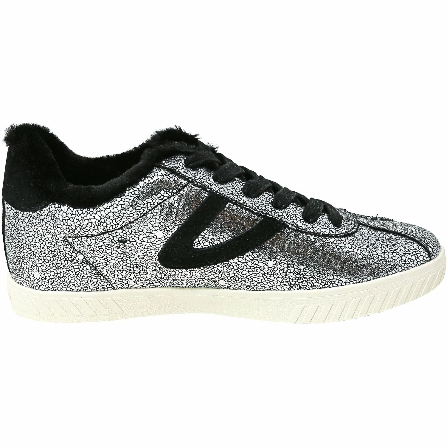 Tradefull Tretorn Women's Callie 4 Metallic Velvet Ankle-High Leather Sneaker 2 Tradefull Tretorn Women's Callie 4 Metallic Velvet Ankle-High Leather Sneaker - Image 2