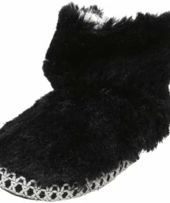 Tradefull Dearfoams Fluffy Pile Bootie Slippers Ankle-High Fabric Slipper
