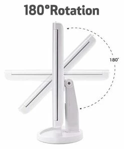 TagCo USA Inc Tri Fold 21 Dimmable Touch LED Lights Vanity Cosmetic Mirror With Magnification