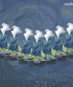 TagCo USA Inc Starry Night Ultrasonic Aromatherapy Diffuser