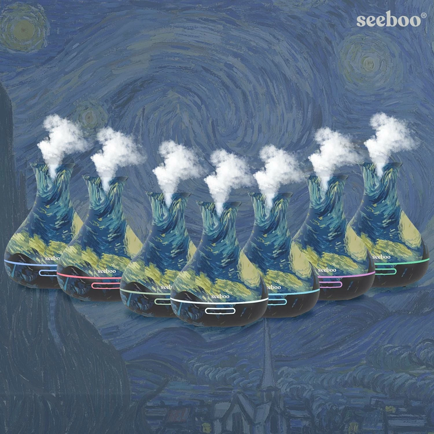 TagCo USA Inc Starry Night Ultrasonic Aromatherapy Diffuser 1 TagCo USA Inc Starry Night Ultrasonic Aromatherapy Diffuser