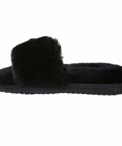 Jeetish Smith's Women's Genuine Plush Australian Shearling Slide Slippers