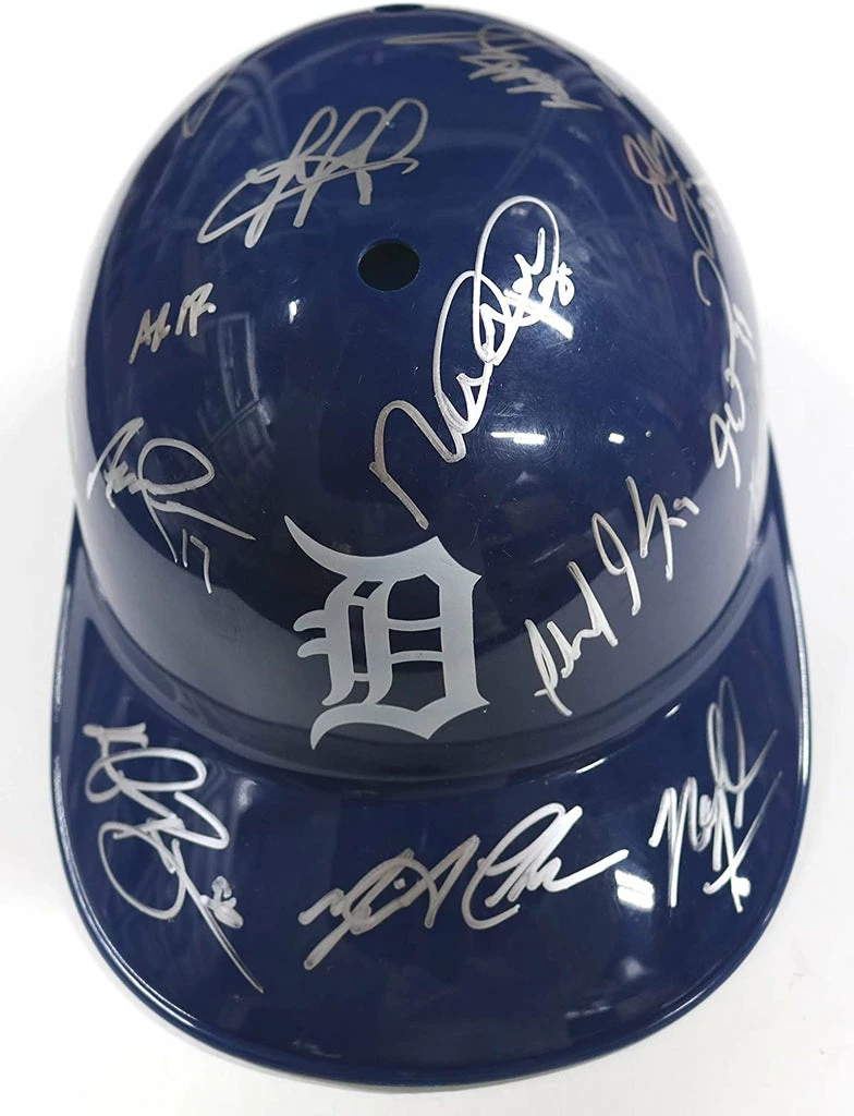 Sports-Autographs Detroit Tigers 2016 Team Signed Autographed Souvenir Full Size Batting Helmet AI COA Cabrera Kinsler Fulmer 1 Sports-Autographs Detroit Tigers 2016 Team Signed Autographed Souvenir Full Size Batting Helmet AI COA Cabrera Kinsler Fulmer
