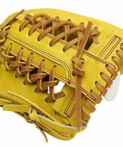 ZETT Pro Model 11.75 Inch Yellow Infielder Glove -Deals Slowpitch Softball Bats Store 34 12e80ee2787c6f6c w600h600