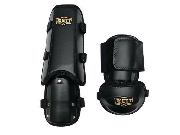 ZETT Pro Adult Batter Elbow/Shin Guards - Black 1 ZETT Pro Adult Batter Elbow/Shin Guards - Black
