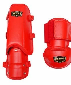 ZETT Pro Adult Batter Elbow/Shin Guards - Red