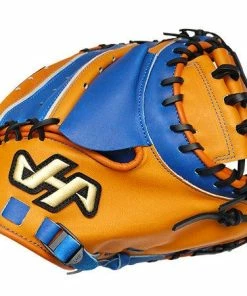 HATAKEYAMA Pro Japan Steerhide Orange Royal 33.5 Inch Catcher Mitt
