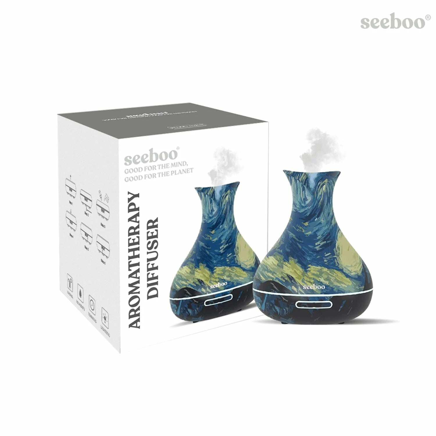 TagCo USA Inc Starry Night Ultrasonic Aromatherapy Diffuser 4 TagCo USA Inc Starry Night Ultrasonic Aromatherapy Diffuser - Image 4