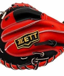 ZETT Pro Elite 33 Inch Catcher Mitt - Red/Black 10 ZETT Pro Elite 33 Inch Catcher Mitt - Red/Black -Deals Slowpitch Softball Bats Store 67 ff102581275487ba w600h600