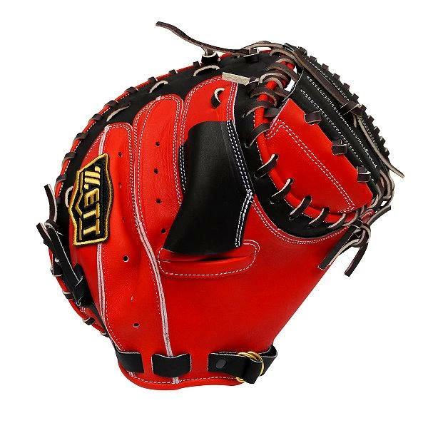 ZETT Pro Elite 33 Inch Catcher Mitt - Red/Black 6 ZETT Pro Elite 33 Inch Catcher Mitt - Red/Black - Image 6