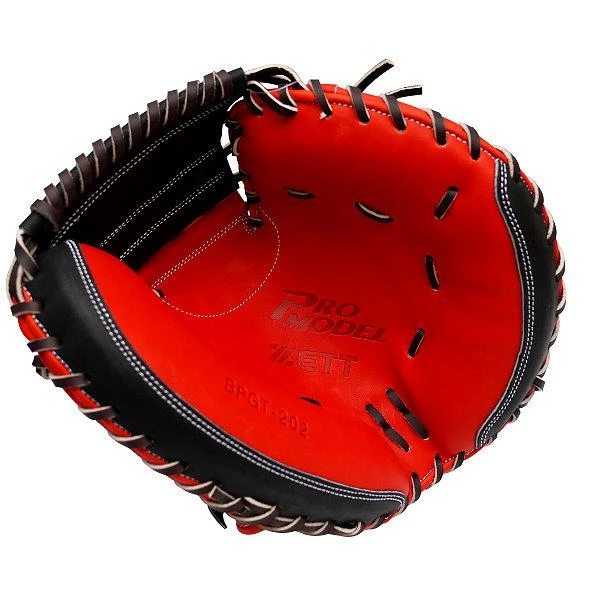 ZETT Pro Elite 33 Inch Catcher Mitt - Red/Black 7 ZETT Pro Elite 33 Inch Catcher Mitt - Red/Black - Image 7