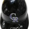 Sports-Autographs Nolan Arenado Colorado Rockies Signed Autographed Rawlings Full Size Souvenir Replica Batting Helmet Beckett COA