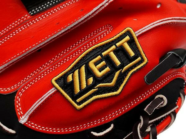 ZETT Pro Elite 33 Inch Catcher Mitt - Red/Black 8 ZETT Pro Elite 33 Inch Catcher Mitt - Red/Black - Image 8