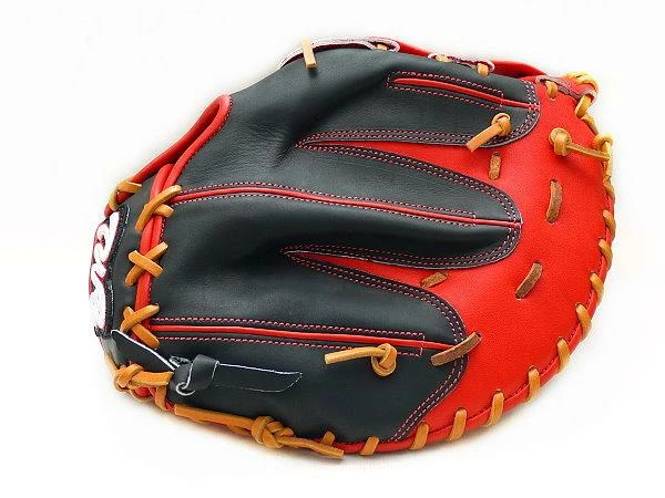 TWB Classic 12.5 Inch LHT Black/Red First Base Mitt 3 TWB Classic 12.5 Inch LHT Black/Red First Base Mitt - Image 3