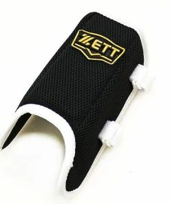 ZETT Pro Adjustable Baseball Leg Guard - Black/White