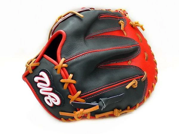 TWB Classic 12.5 Inch LHT Black/Red First Base Mitt 5 TWB Classic 12.5 Inch LHT Black/Red First Base Mitt - Image 5