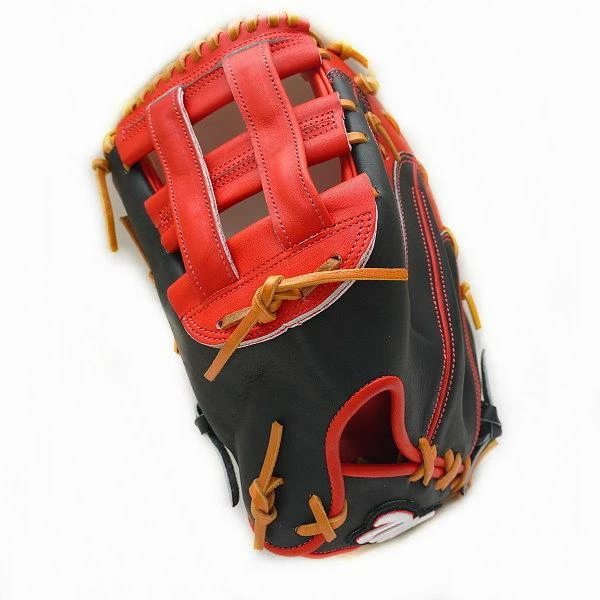 TWB Classic 12.5 Inch LHT Black/Red First Base Mitt 6 TWB Classic 12.5 Inch LHT Black/Red First Base Mitt - Image 6