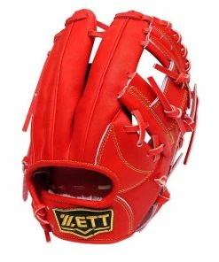 ZETT Pro Japan Steerhide 11.5 Inch Red Infielder Glove -Deals Slowpitch Softball Bats Store 83 557fa37cc43a5033 w600h600
