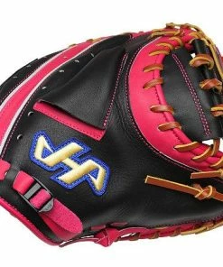HATAKEYAMA Pro 33 Inch Catcher Mitt - Black/Pink