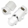 ZETT Pro Youth Batter Elbow-Shin Guard Set - White