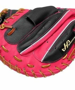 HATAKEYAMA Pro 33 Inch Catcher Mitt - Black/Pink -Deals Slowpitch Softball Bats Store 89 b35cac1d893bf287 w600h600