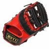 ZETT Pro Elite 12.5 Inch First Base Mitt - Red/Black