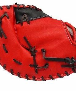 ZETT Pro Elite 12.5 Inch First Base Mitt - Red/Black -Deals Slowpitch Softball Bats Store 92 f985cc609337c776 w600h600