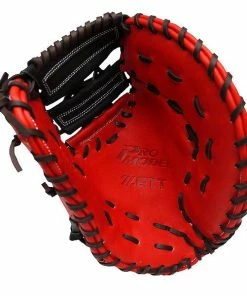 ZETT Pro Elite 12.5 Inch First Base Mitt - Red/Black -Deals Slowpitch Softball Bats Store 94 22675241d0111bbc w600h600