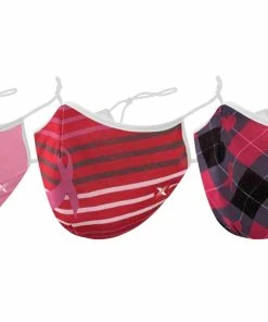 TagCo USA Inc Breast Cancer Awareness Reusable Non-Medical 2-Layer Fabric Face Masks (3-Pack)