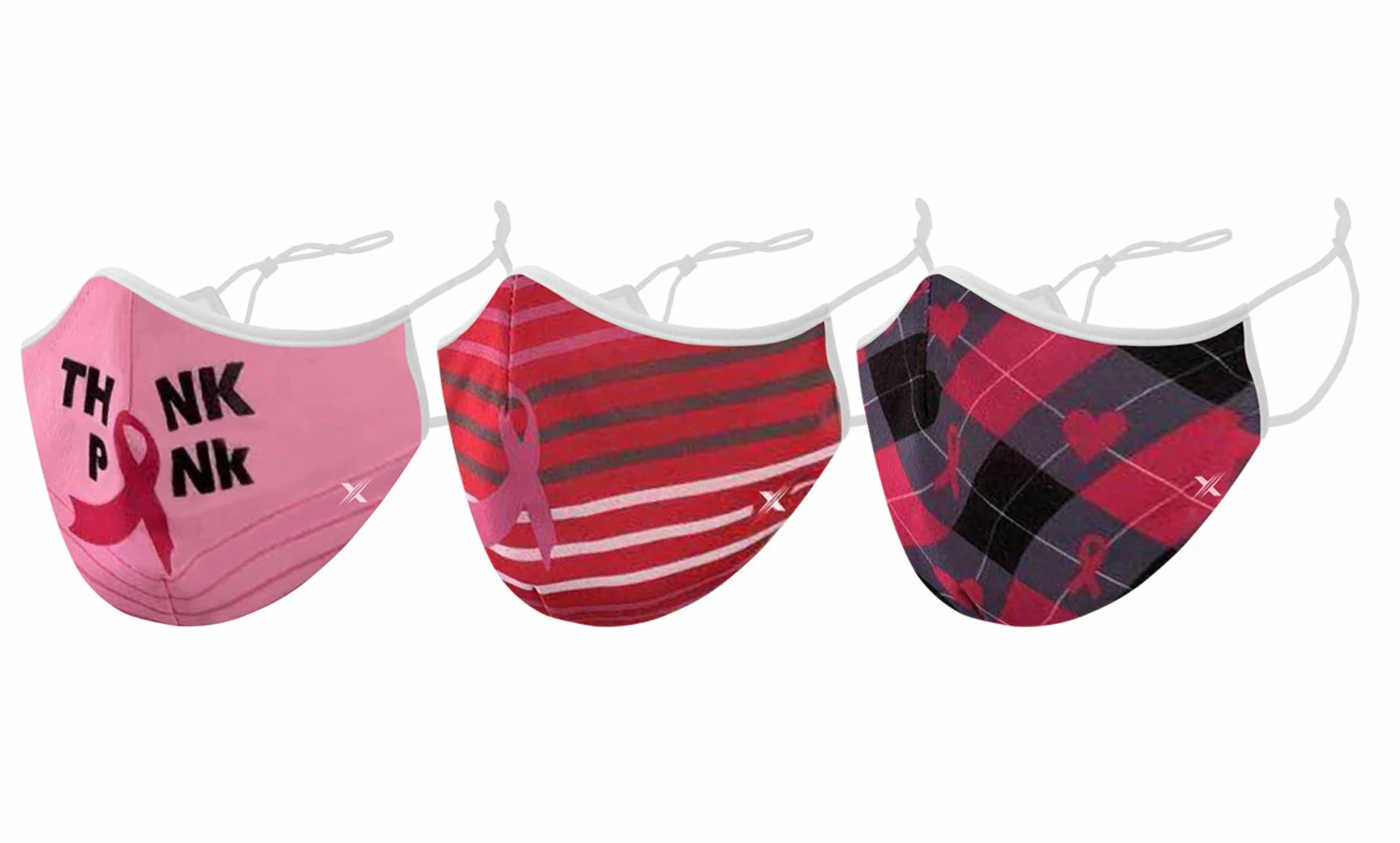 TagCo USA Inc Breast Cancer Awareness Reusable Non-Medical 2-Layer Fabric Face Masks (3-Pack) 1 TagCo USA Inc Breast Cancer Awareness Reusable Non-Medical 2-Layer Fabric Face Masks (3-Pack)