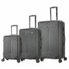 InUSA DUKAP Stratos Lightweight Hardside Spinner 3-Piece Travel Suitcase Set (20'', 24'', 28'')