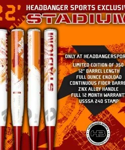 Clearance – 2022 DeMarini Stadium 12″ USSSA Slowpitch Softball Bat: WTDXSTU-22 5 Clearance – 2022 DeMarini Stadium 12″ USSSA Slowpitch Softball Bat: WTDXSTU-22 -Deals Slowpitch Softball Bats Store DeMarini Stadium STU 22 Red Orange 1200x1200 b83cb472 7006 47d9 a10d a9a3f1f5be64 800x