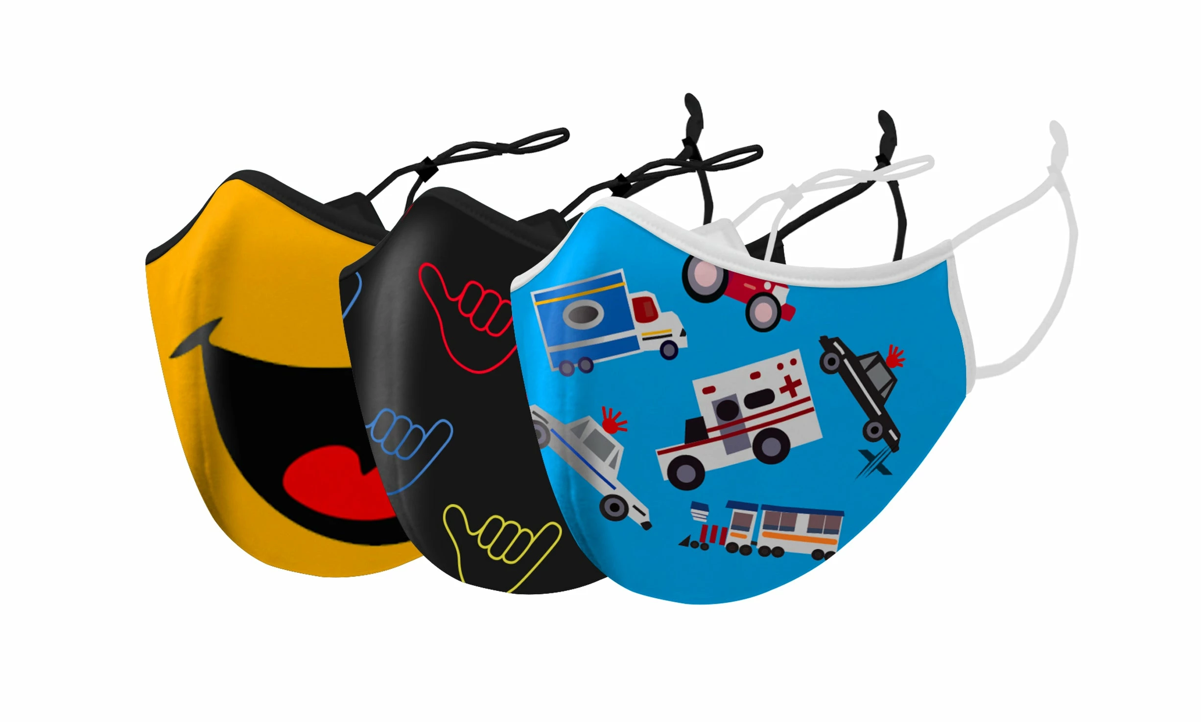 TagCo USA Inc Two-Layer Reusable Kids Face Mask With Adjustable Earloop (3-Pack) 3 TagCo USA Inc Two-Layer Reusable Kids Face Mask With Adjustable Earloop (3-Pack) - Image 3