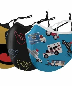 TagCo USA Inc Two-Layer Reusable Kids Face Mask With Adjustable Earloop (3-Pack)