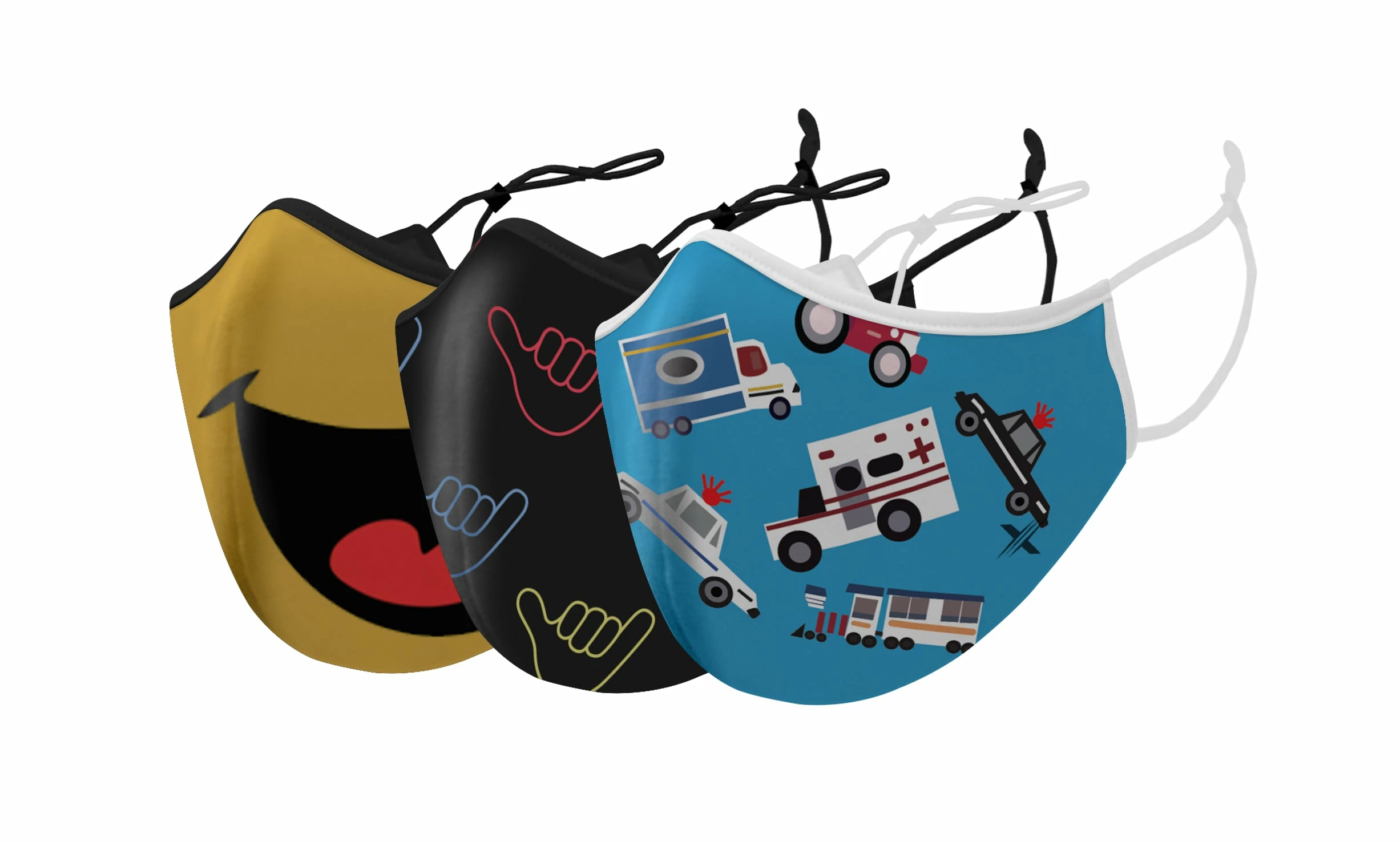 TagCo USA Inc Two-Layer Reusable Kids Face Mask With Adjustable Earloop (3-Pack) 1 TagCo USA Inc Two-Layer Reusable Kids Face Mask With Adjustable Earloop (3-Pack)