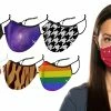 TagCo USA Inc Double Layer Washable & Reusable Non-Medical Face Mask With Adjustable Loop (3 -Pack)