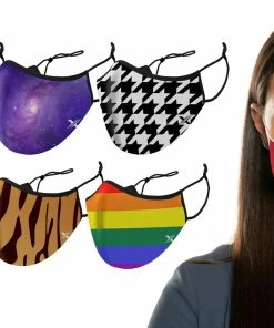 TagCo USA Inc Double Layer Washable & Reusable Non-Medical Face Mask With Adjustable Loop (3 -Pack)