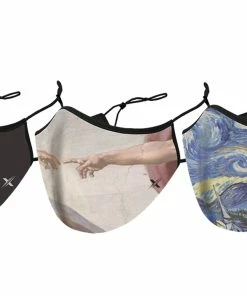 TagCo USA Inc Famous Art Paintings Reusable & Washable 2-Layer Non-Medical Face Mask (3 -Pack) -Deals Slowpitch Softball Bats Store EF MASK 003 10