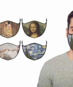 TagCo USA Inc Famous Art Paintings Reusable & Washable 2-Layer Non-Medical Face Mask (3 -Pack) -Deals Slowpitch Softball Bats Store EF MASK 003 2 scaled